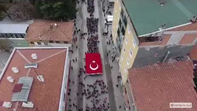 İskilip'te Bayrak Yürüyüşü