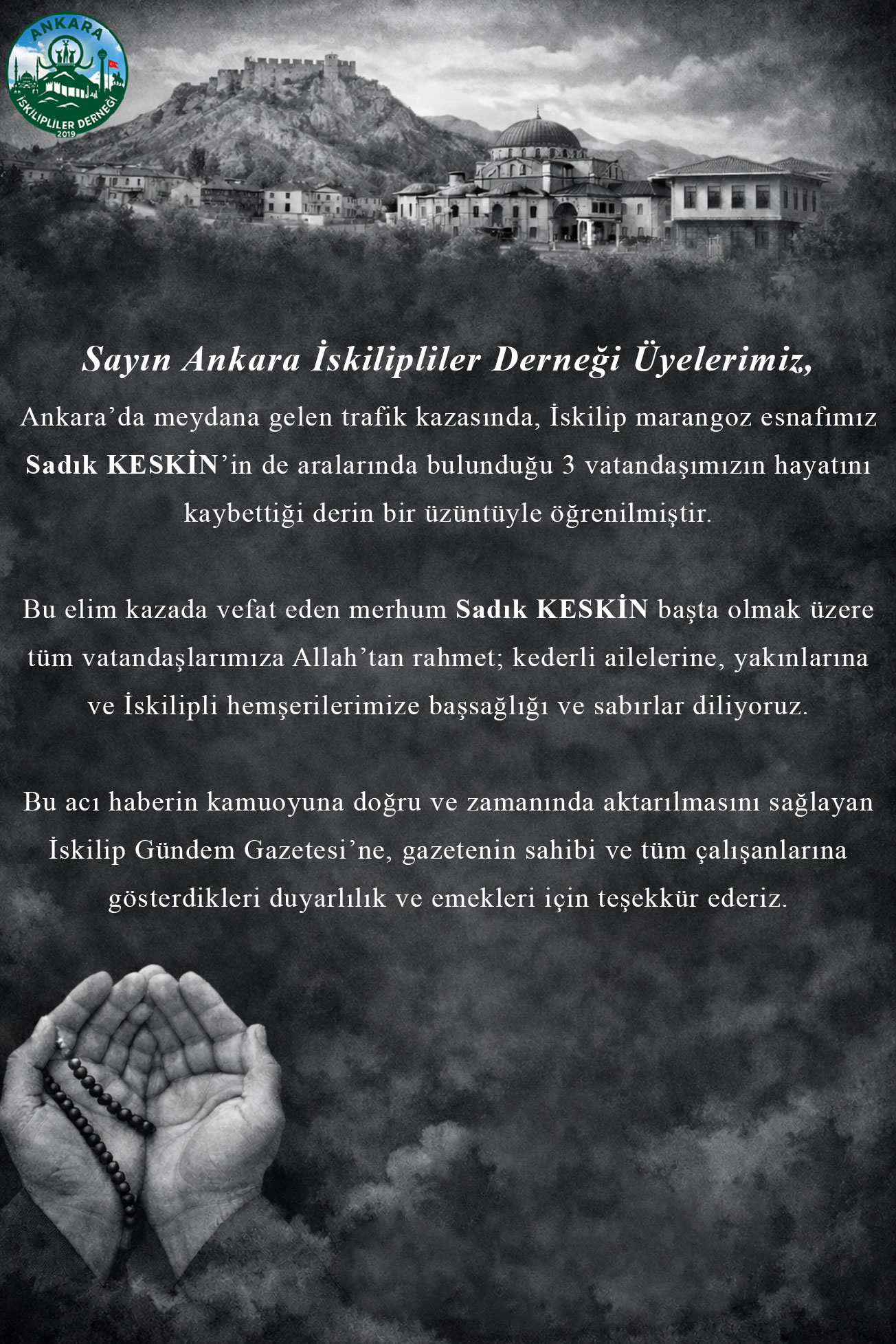 VEFAT VE BAŞSAĞLIĞI