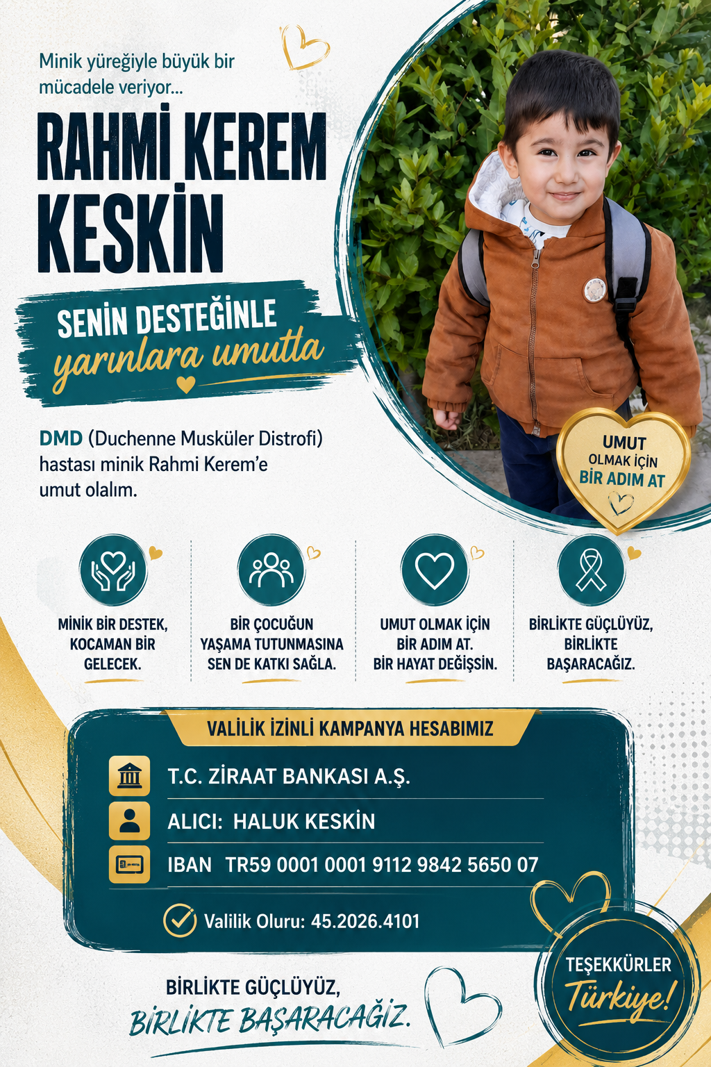 Rahmi Kerem Keskin İçin DMD Tedavi Destek Kampanyası